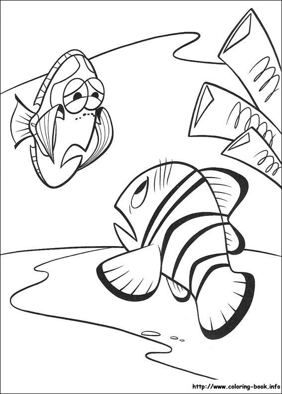 Finding Nemo coloring picture